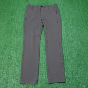 True Classic Pants Mens 34x32 Gray Slim Stretch Rayon Nylon Spandex